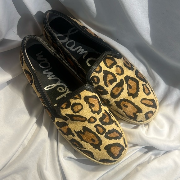 Sam Edelman leopard print slip ons size 7.5 - Picture 1 of 6
